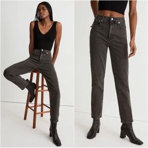 Madewell Jeans The Perfect Vintage Jean High Rise Lunar Wash Black Sz 25
